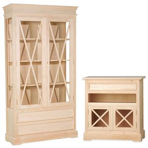 Muebles de salón comedor en crudo